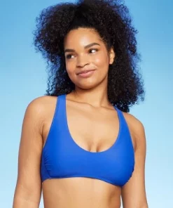 Women's Racer Back Bralette Bikini Top - Wild Fable™ Blue -Wild Fable Shop GUEST 74bf86be fc12 4c4a 86af dbc908540fcc