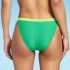 Women's Colorblock Cheeky High Leg Bikini Bottom - Wild Fable™ Green