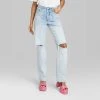 Women's High-Rise Straight Jeans - Wild Fable™ Light Wash
