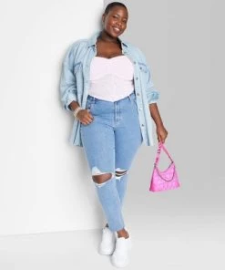 Women's Super-High Rise Distressed Skinny Jeans - Wild Fable™ Medium Wash -Wild Fable Shop GUEST 7b7869ec 4a57 47bc b3f3 46f75cec54c1