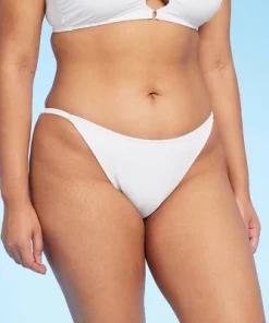 Women's High Leg Cheeky Side Tab Bikini Bottom - Wild Fable™ White -Wild Fable Shop GUEST 7cd3a396 11fa 4615 9df8 08869fc2f993