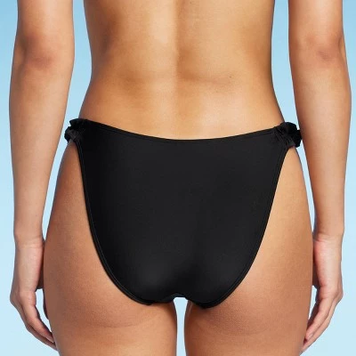 Women's Ruffle Strap High Leg Cheeky Bikini Bottom - Wild Fable™ Light Blue 1 Women's Ruffle Strap High Leg Cheeky Bikini Bottom - Wild Fable™ Light Blue