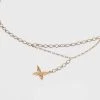 Belly Body Chain with Butterfly Charm - Wild Fable™ Gold L/XL