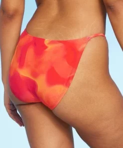 Women's Dye Effect Cheeky Extra High Leg Bikini Bottom - Wild Fable™ Red/Orange -Wild Fable Shop GUEST 838a383d 003f 4e2f 8e30 ce3a8c242bdc