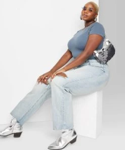 Women's High-Rise Curvy Straight Jeans - Wild Fable™ Light Wash 32 Women's High-Rise Curvy Straight Jeans - Wild Fable™ Light Wash -Wild Fable Shop GUEST 847d5074 e65d 4663 84ca 5a6ef48865c3