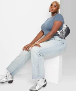 Women's High-Rise Curvy Straight Jeans - Wild Fable™ Light Wash 37 Women's High-Rise Curvy Straight Jeans - Wild Fable™ Light Wash -Wild Fable Shop GUEST 847d5074 e65d 4663 84ca 5a6ef48865c3 5