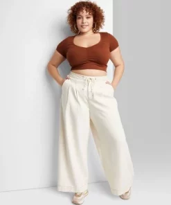 Women's Super-High Rise Soft Wide Leg Jeans - Wild Fable™ Off-White -Wild Fable Shop GUEST 86d73914 7349 478f acea 21ccac008af5 2