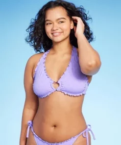 Women's Heart Pattern Eyelet Halter Bikini Top - Wild Fable™ Yellow -Wild Fable Shop GUEST 87a42ce1 b181 426e af24 cec2fff7b909