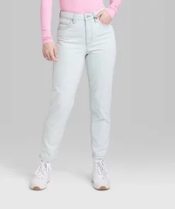 Women's Super-High Rise Tapered Jeans - Wild Fable™ Ultra Light Wash