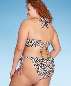 Women's Multiway Tall Triangle Bikini Top - Wild Fable™ Animal Print