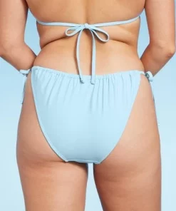 Women's Side-Tie Low-Rise High Leg Adjustable Bikini Bottom - Wild Fable™ Blue -Wild Fable Shop GUEST 924af3bc 7a86 4a95 8319 2249382b46e6