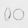 Twisted Chunky Hoop Earring Set 3pc - Wild Fable™ Silver