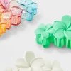 Flower Ombre and Solid Claw Hair Clip Set 3pc - Wild Fable™ Pink/Blue/Purple