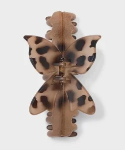 Jelly Top Butterfly Claw Hair Clip Set 2pc - Wild Fable™ Tort/White