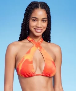 Women's Dye Effect Multiway Bikini Top - Wild Fable™ Red/Orange -Wild Fable Shop GUEST 96ba73da 79ca 4e56 aafe bf9d4a2dd007