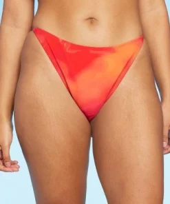 Women's Dye Effect Cheeky Extra High Leg Bikini Bottom - Wild Fable™ Red/Orange -Wild Fable Shop GUEST 97a8f7d3 5fc4 4550 8fcb 16f7494cc580