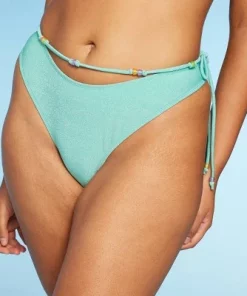 Women's Beaded Side-Tie Extra Cheeky Extra High Leg Bikini Bottom - Wild Fable™ Brown Lurex -Wild Fable Shop GUEST 98fd8e57 3075 48cd b002 3246721bd43f