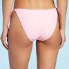 Women's Side-Tie Cheeky Low-Rise High Leg Bikini Bottom - Wild Fable™ Pink