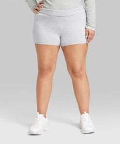Women's Sweater Shorts - Wild Fable™ Heather Gray
