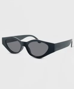 Women's Plastic Oval Sunglasses - Wild Fable™ Black