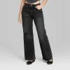 Women's High-Rise Wide Leg Baggy Jeans - Wild Fable™ Black