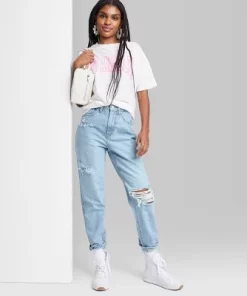 Women's Super-High Rise Curvy Tapered Jeans - Wild Fable™ Light Wash -Wild Fable Shop GUEST a632472d 3f88 4c99 bf3a 0e9aa93cdb62 6