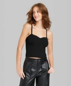 Women's Sweater Tank Top - Wild Fable™ Teal Green