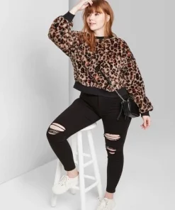 Women's Super-High Rise Distressed Skinny Jeans - Wild Fable™ Black -Wild Fable Shop GUEST ac5fdf13 499a 49b9 b09f bb212afac2bd