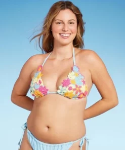 Women's Mixed Icon Crochet Triangle Bikini Top - Wild Fable™ Blue 17 Women's Mixed Icon Crochet Triangle Bikini Top - Wild Fable™ Blue -Wild Fable Shop GUEST ad869612 b483 48d8 9626 940e6261b059 3