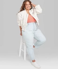 Women's Super-High Rise Curvy Tapered Jeans - Wild Fable™ Ultra Light Blue Wash -Wild Fable Shop GUEST af870d80 e2de 4ffe b26b fbe38b6728df