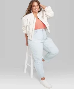 Women's Super-High Rise Curvy Tapered Jeans - Wild Fable™ Ultra Light Blue Wash -Wild Fable Shop GUEST af870d80 e2de 4ffe b26b fbe38b6728df 6