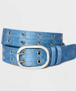 Women's Denim Grommet Belt - Wild Fable™ Blue -Wild Fable Shop GUEST b05bbe64 e441 47cd b984 55b4031cc149 3