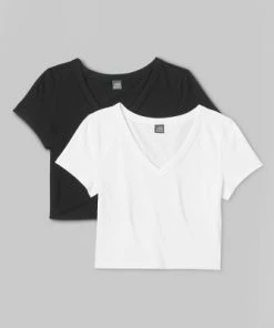 Women's Short Sleeve V-Neck 2pk Bundle T-Shirt - Wild Fable™ White 15 Women's Short Sleeve V-Neck 2pk Bundle T-Shirt - Wild Fable™ White -Wild Fable Shop GUEST b5983c73 8d64 4284 95c8 e65cc81ccf52