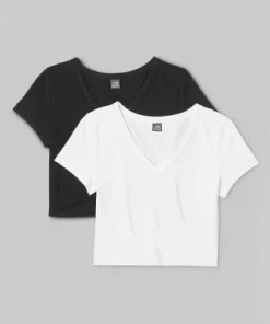 Women's Short Sleeve V-Neck 2pk Bundle T-Shirt - Wild Fable™ White 20 Women's Short Sleeve V-Neck 2pk Bundle T-Shirt - Wild Fable™ White -Wild Fable Shop GUEST b5983c73 8d64 4284 95c8 e65cc81ccf52 5