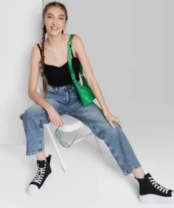 Women's High-Rise 90's Relaxed Slashed Straight Jeans - Wild Fable™ Medium Wash 28 Women's High-Rise 90's Relaxed Slashed Straight Jeans - Wild Fable™ Medium Wash -Wild Fable Shop GUEST b6c54b12 6da0 4c9a 832d 01a15012a5a3 6