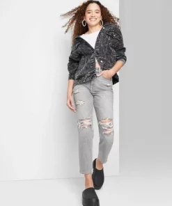 Women's Super-High Rise Tapered Jeans - Wild Fable™ Gray Wash -Wild Fable Shop GUEST ba2f121a 1844 4010 933d 6a78e0550f2e 6