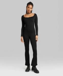 Women's Seamless Fabric Jumpsuit - Wild Fable™ Off-white