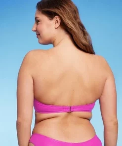 Women's Faux Leather Bandeau Bikini Top - Wild Fable™ Pink -Wild Fable Shop GUEST bd49447b 5833 442f ace7 b78738025f6d