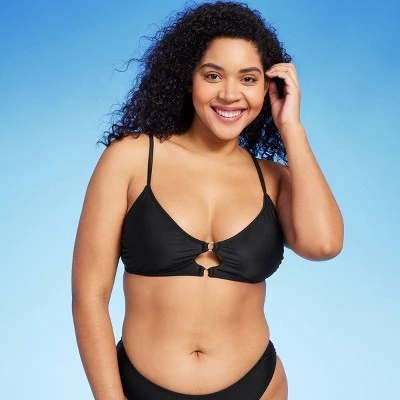 Women's Ring Front Bralette Bikini Top - Wild Fable™ Red 3 Women's Ring Front Bralette Bikini Top - Wild Fable™ Red - Image 3