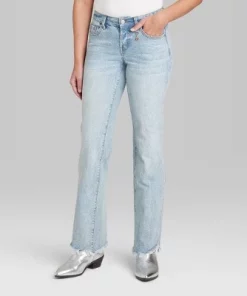 Women's Low-Rise Bootcut Charm Jeans - Wild Fable™ Medium Wash