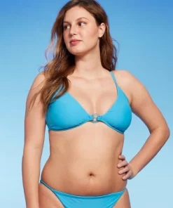 Women's Center Front Ring Triangle Bikini Top - Wild Fable™ Multi Floral Print -Wild Fable Shop GUEST c24560f4 29bd 489a bf72 08bc0cf15b46