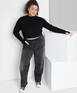 Women's High-Rise Straight Jeans - Wild Fable™ Black Wash 35 Women's High-Rise Straight Jeans - Wild Fable™ Black Wash -Wild Fable Shop GUEST ccd4de93 efb8 4339 83a9 021f9843aeda 3