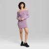 Women's Long Sleeve Mini Sweater Dress - Wild Fable™ Mauve