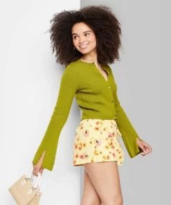 Women's Button-Front Cardigan - Wild Fable™ Lavender