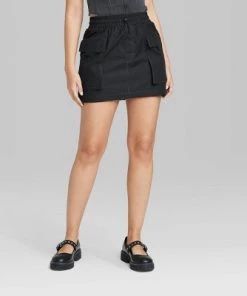 Women's Parachute Cargo Mini Skirt - Wild Fable™ Off-white