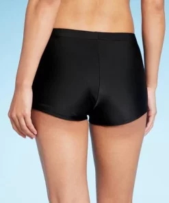 Women's Low-Rise Boyshorts Bikini Bottom - Wild Fable™ Black