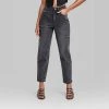 Women's Super-High Rise Curvy Tapered Jeans - Wild Fable™ Black Wash