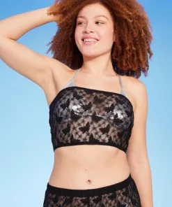 Women's Sheer Lace Tube Cover Up Top - Wild Fable™ Black -Wild Fable Shop GUEST d9d76f4d 1c11 40f7 9e6a de8fd203b190