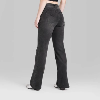 Women's Low-Rise Bootcut Jeans - Wild Fable™ Black Wash 2 Women's Low-Rise Bootcut Jeans - Wild Fable™ Black Wash - Image 2
