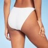 Women's High Leg Cheeky Side Tab Bikini Bottom - Wild Fable™ White